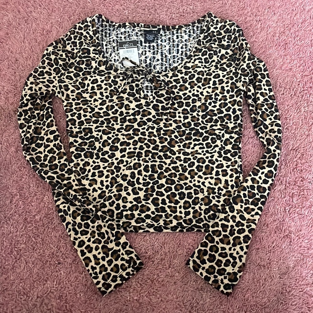 Size Small, Cheetah Print Long Sleeve, Never Worn